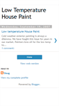 Mobile Screenshot of lowtemperaturehousepaint.blogspot.com
