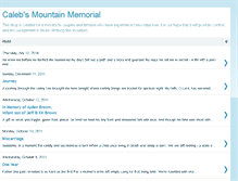 Tablet Screenshot of calebsmountainmemorial.blogspot.com