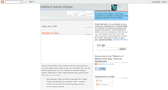 Desktop Screenshot of mattersofmannerandtype.blogspot.com