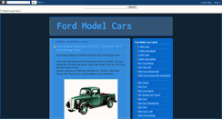 Desktop Screenshot of ford-model-cars.blogspot.com