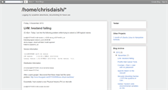 Desktop Screenshot of chrisdaish.blogspot.com