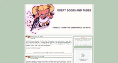 Desktop Screenshot of greatboobsandtubes.blogspot.com