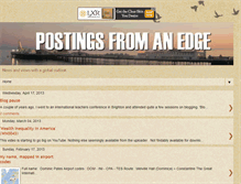 Tablet Screenshot of postingsfromanedge.blogspot.com