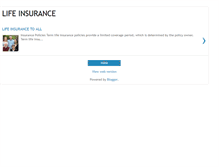 Tablet Screenshot of lifeinsurance2all.blogspot.com