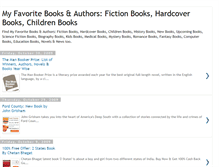 Tablet Screenshot of my-favorite-books-authors.blogspot.com