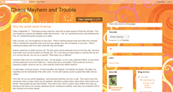 Desktop Screenshot of chaosmayhemandtrouble.blogspot.com