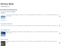 Tablet Screenshot of memorybook-templatesblock.blogspot.com