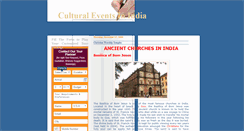 Desktop Screenshot of cultural-events-in-india.blogspot.com