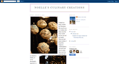 Desktop Screenshot of noellesculinarycreations.blogspot.com