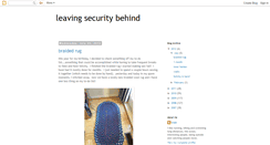 Desktop Screenshot of leavingsecuritybehind.blogspot.com