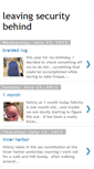 Mobile Screenshot of leavingsecuritybehind.blogspot.com