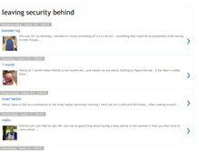 Tablet Screenshot of leavingsecuritybehind.blogspot.com