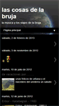Mobile Screenshot of lascosasdelabruja-balarasa.blogspot.com