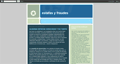 Desktop Screenshot of estafasyfraudes.blogspot.com