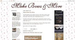 Desktop Screenshot of makebowsandmore.blogspot.com