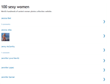 Tablet Screenshot of 100sexywomen.blogspot.com