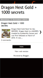 Mobile Screenshot of dragonnest1000hacks.blogspot.com