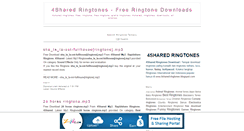 Desktop Screenshot of 4shared-ringtones.blogspot.com