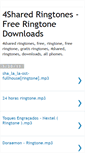 Mobile Screenshot of 4shared-ringtones.blogspot.com