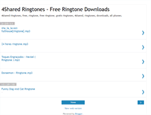 Tablet Screenshot of 4shared-ringtones.blogspot.com