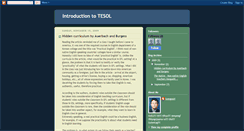 Desktop Screenshot of introductiontotesol.blogspot.com