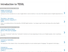 Tablet Screenshot of introductiontotesol.blogspot.com