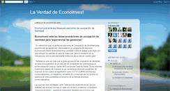 Desktop Screenshot of econoinvest-la-verdad.blogspot.com