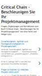 Mobile Screenshot of criticalchain-projektmanagement.blogspot.com