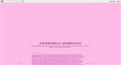 Desktop Screenshot of fiordimela.blogspot.com