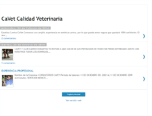 Tablet Screenshot of cavetcalidadveterinaria.blogspot.com
