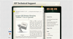 Desktop Screenshot of hp-techsupport.blogspot.com