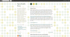 Desktop Screenshot of openhealthnews.blogspot.com