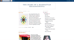 Desktop Screenshot of manhattanrecessionista.blogspot.com