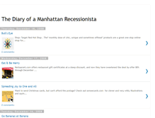 Tablet Screenshot of manhattanrecessionista.blogspot.com
