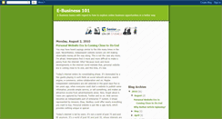 Desktop Screenshot of e-business101.blogspot.com