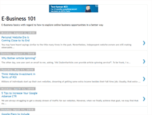 Tablet Screenshot of e-business101.blogspot.com