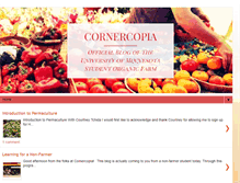 Tablet Screenshot of cornercopiafarm.blogspot.com