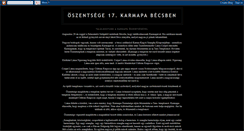 Desktop Screenshot of karmapa2009becs.blogspot.com