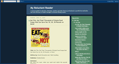 Desktop Screenshot of myreluctantreader.blogspot.com