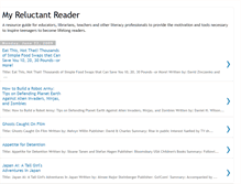 Tablet Screenshot of myreluctantreader.blogspot.com