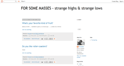 Desktop Screenshot of forsomemasses.blogspot.com