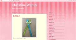 Desktop Screenshot of christinawatersstationery.blogspot.com