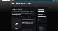 Desktop Screenshot of blackberryappreviews.blogspot.com