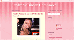 Desktop Screenshot of kendrauncensored.blogspot.com