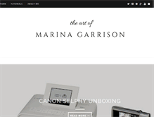 Tablet Screenshot of marinagarrison.blogspot.com