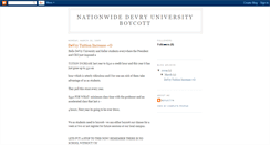 Desktop Screenshot of devryboycott.blogspot.com