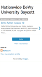 Mobile Screenshot of devryboycott.blogspot.com