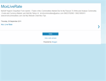 Tablet Screenshot of mcxratelive.blogspot.com