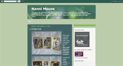 Desktop Screenshot of nannimouse.blogspot.com