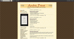 Desktop Screenshot of anubispriest.blogspot.com